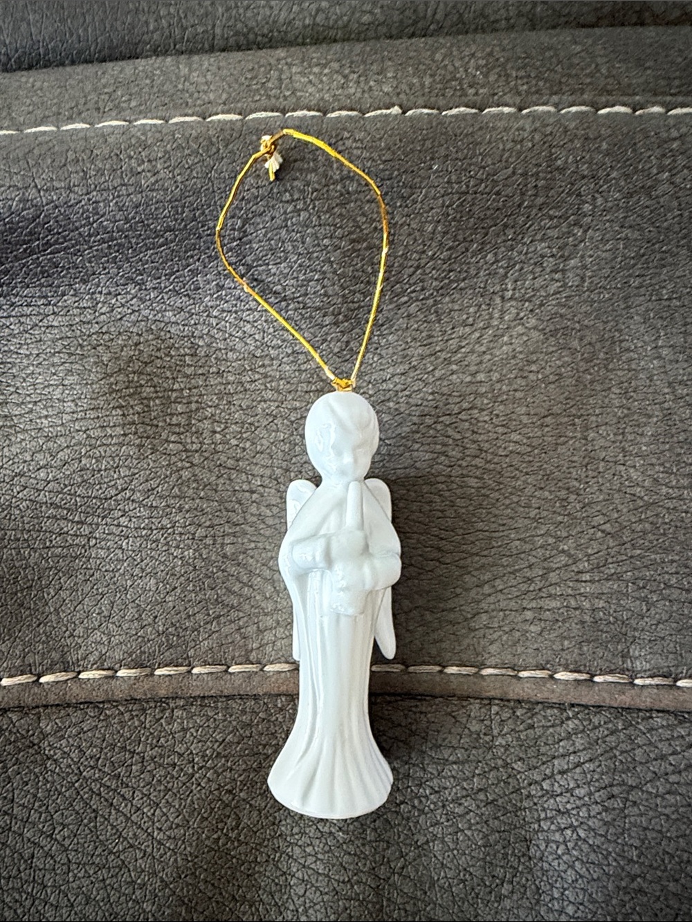 White Angel Ornament Hanging Figurine - Home Accents